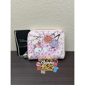 Loungefly Disney The Aristocats Marie Kittens Cherry Blossom Zip Wallet